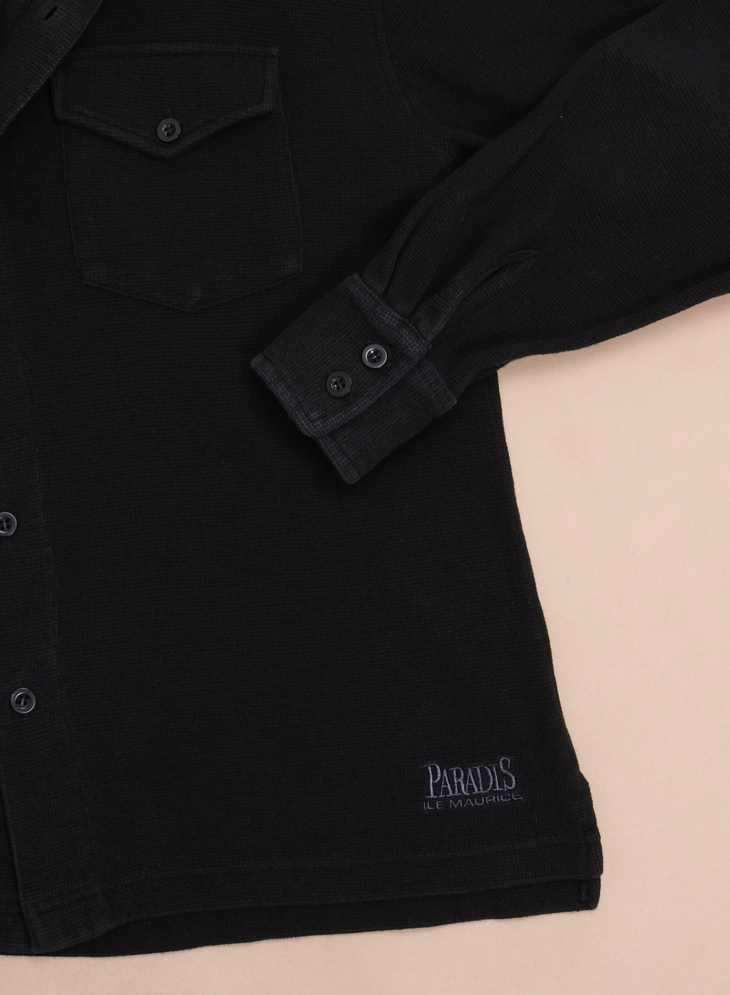 Black Waffle Resort Shirt