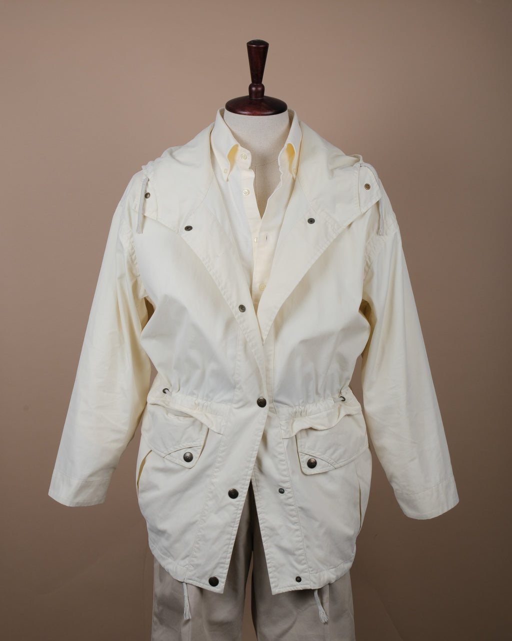 Ecru Cotton Sportivo Jacket