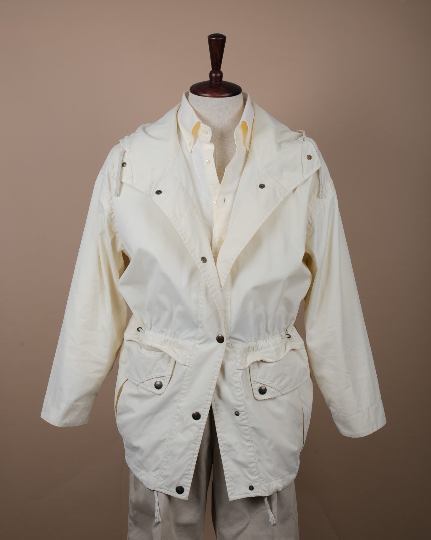 Ecru Cotton Sportivo Jacket