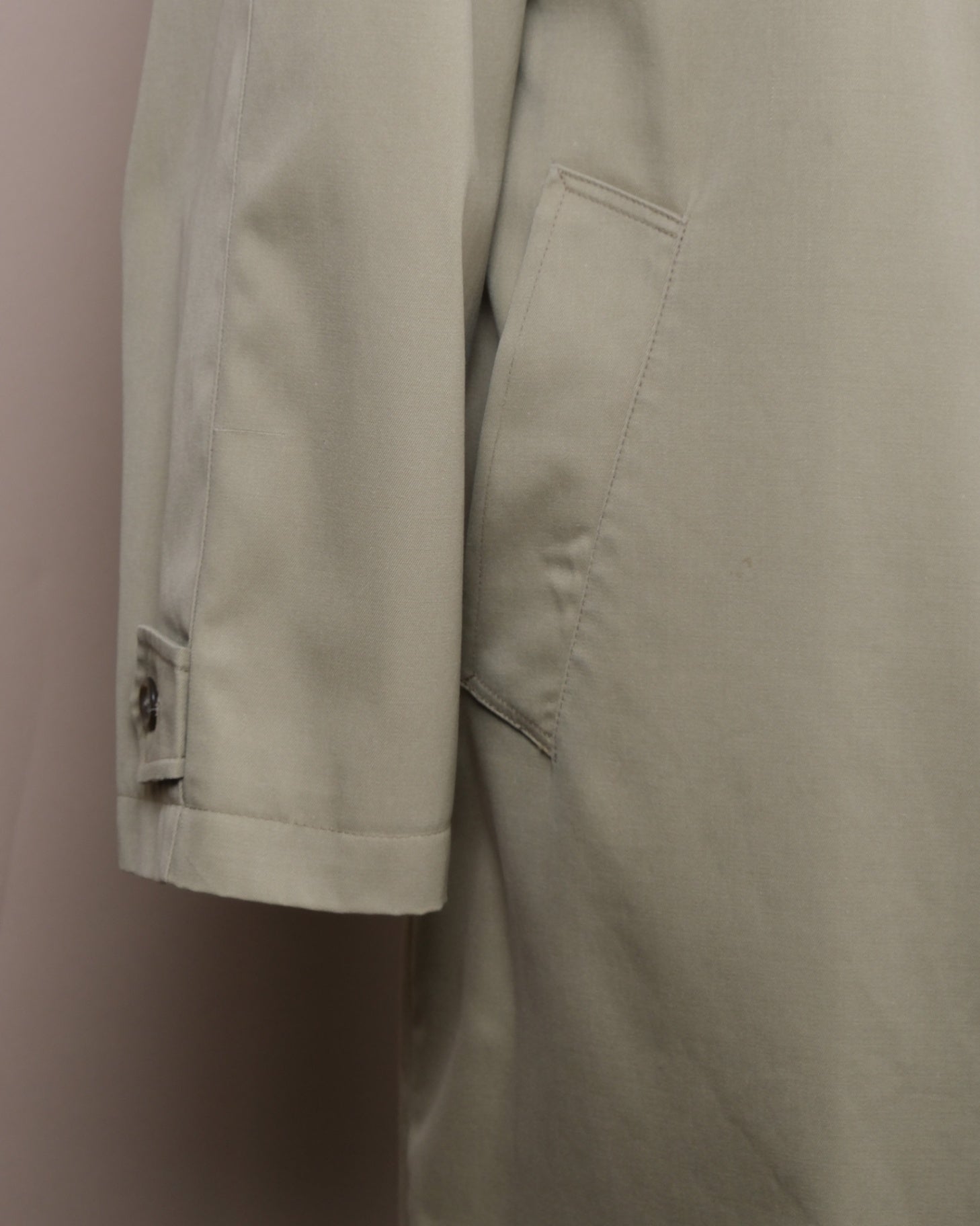 Beige Belted Raglan Car Coat