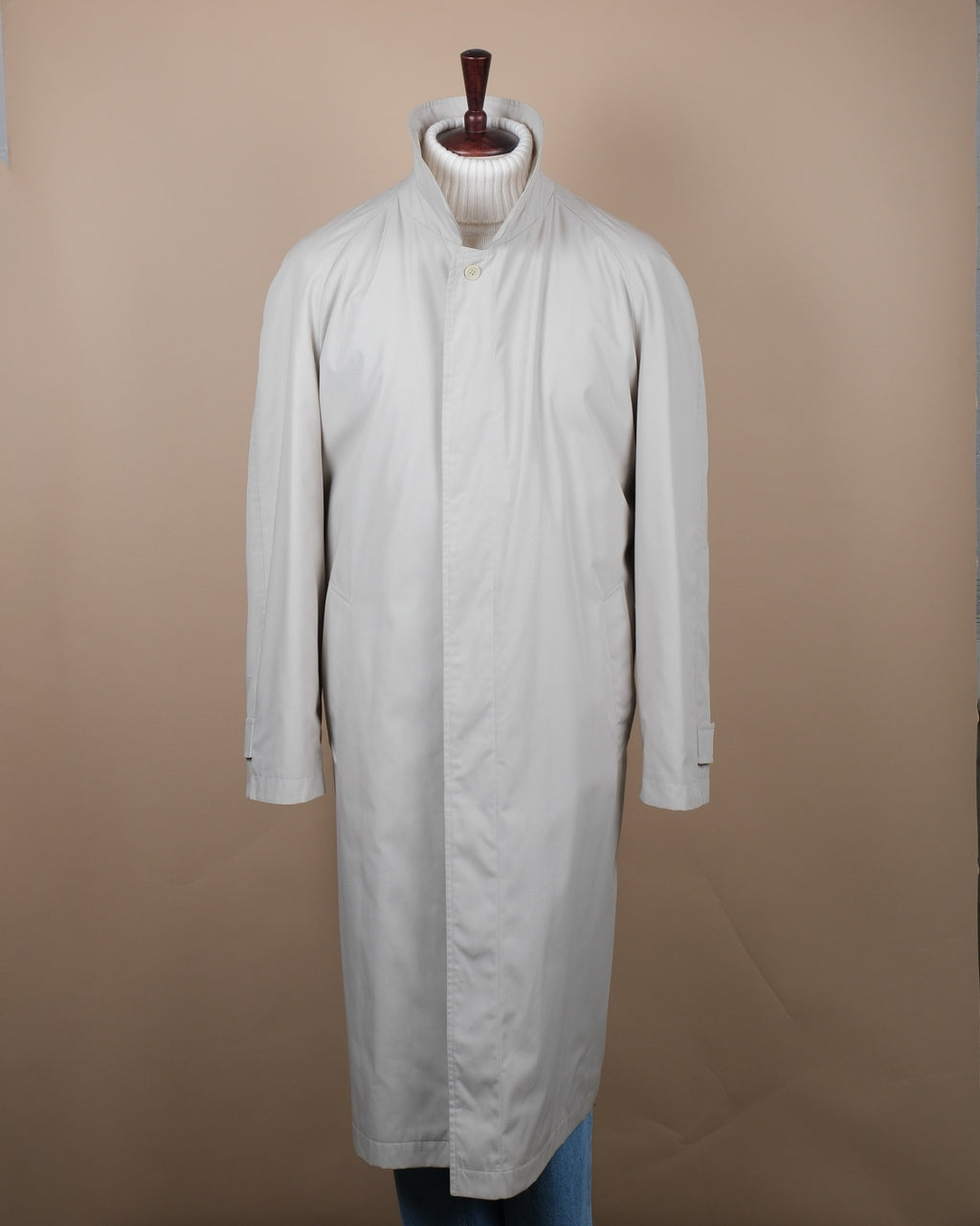 Stone Beige Long Raglan Coat