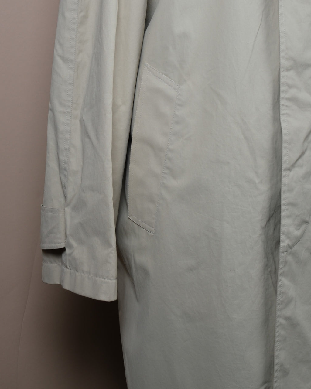 Beige "Double Collar" Raglan Raincoat