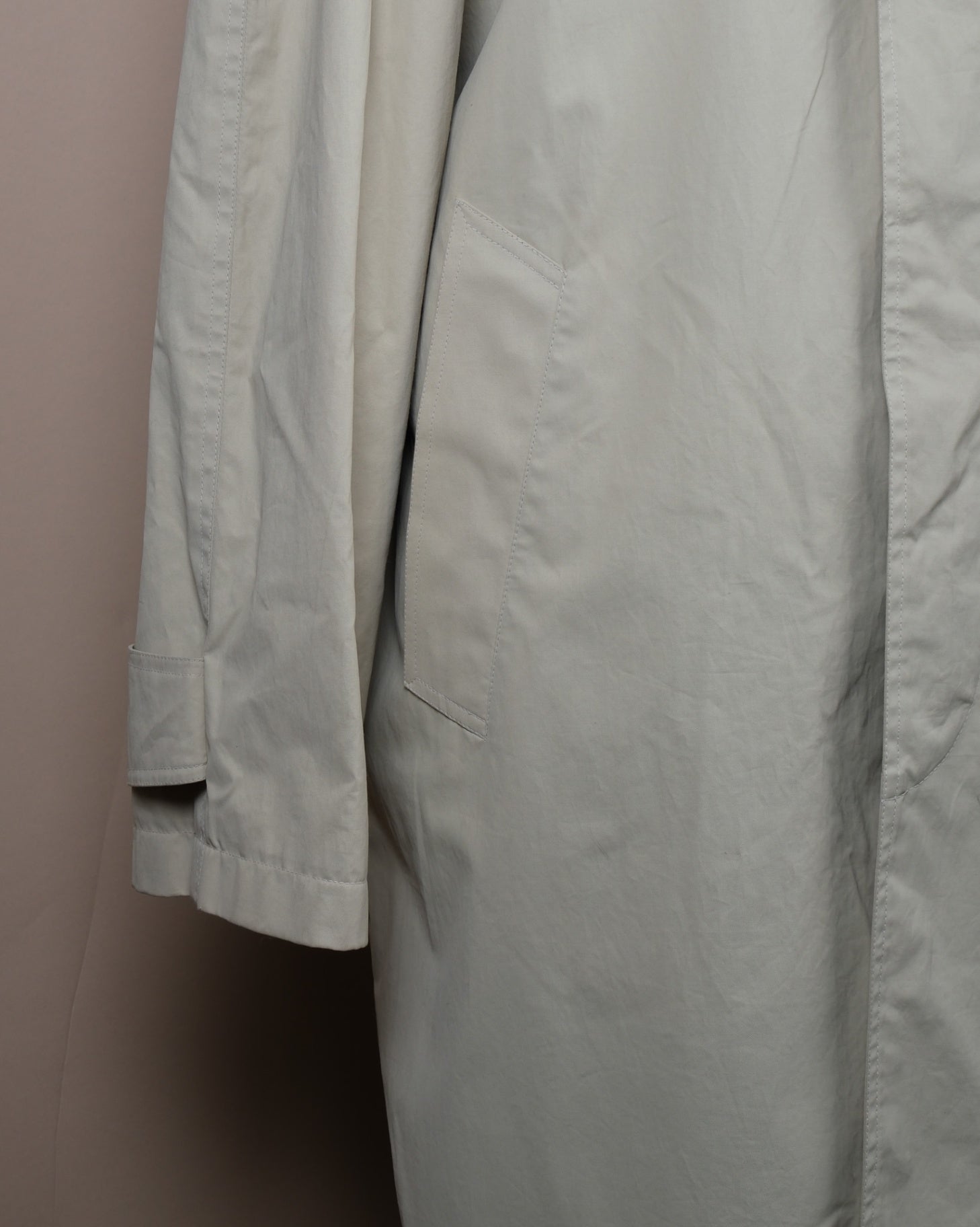 Beige "Double Collar" Raglan Raincoat