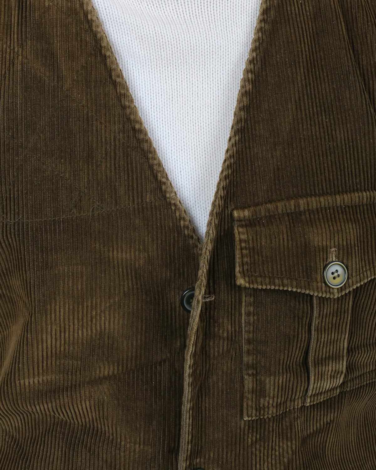 Olive Corduroy Vest