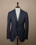 Navy Prince Of Wales Wool Sports Jacket