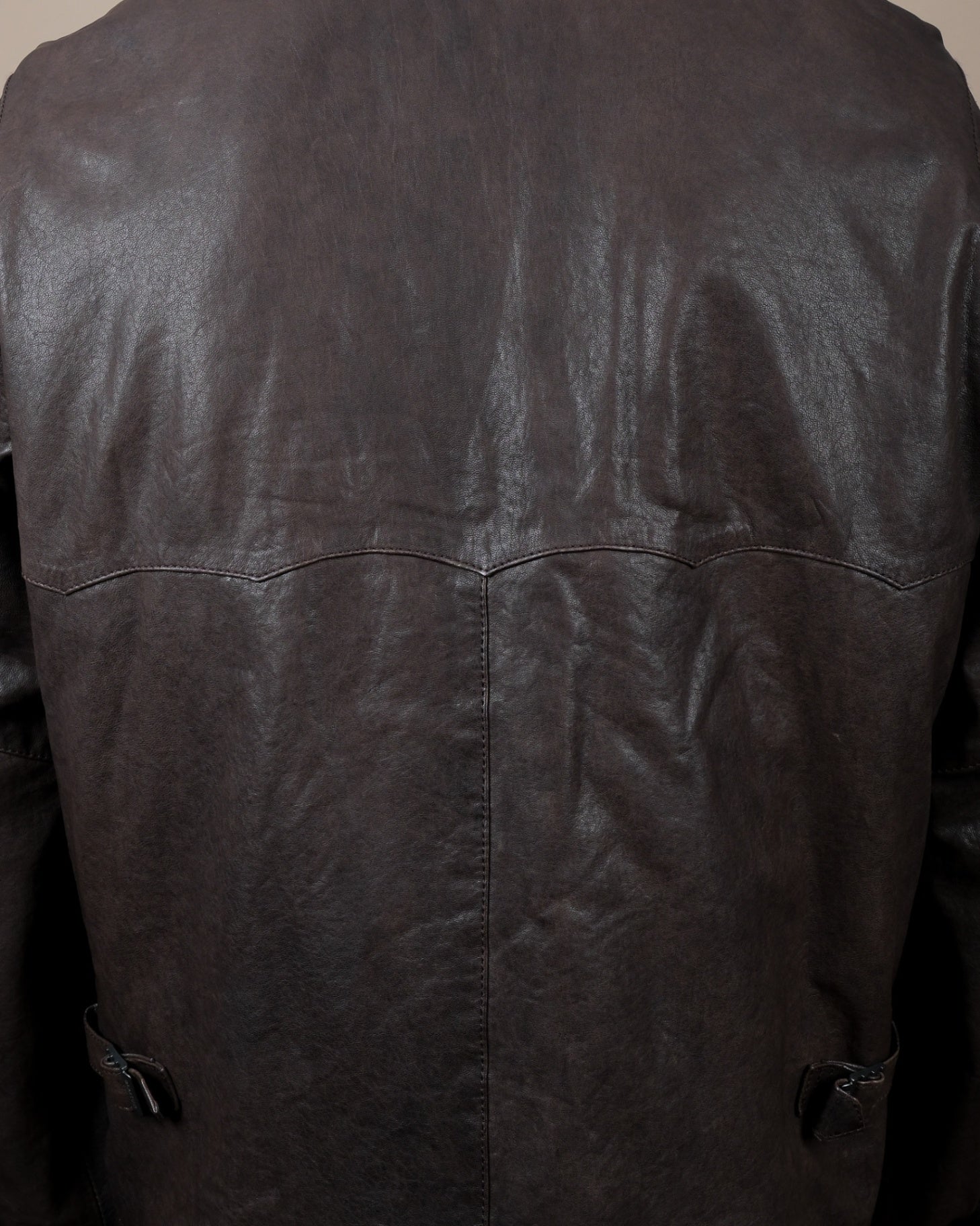 Dark Brown Leather Flight Jacket