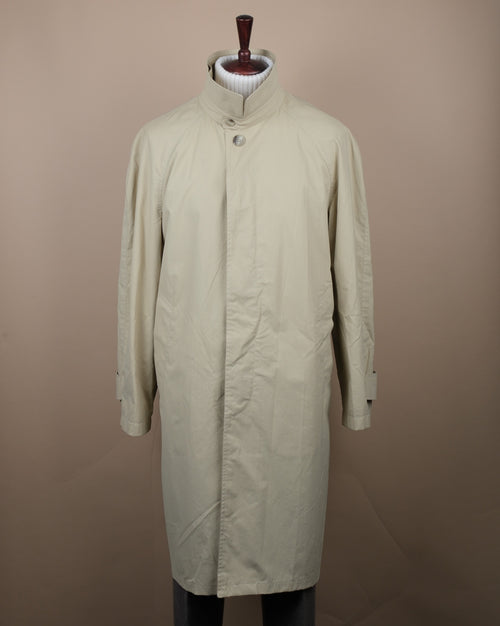 Beige "Double Collar" Raglan Raincoat