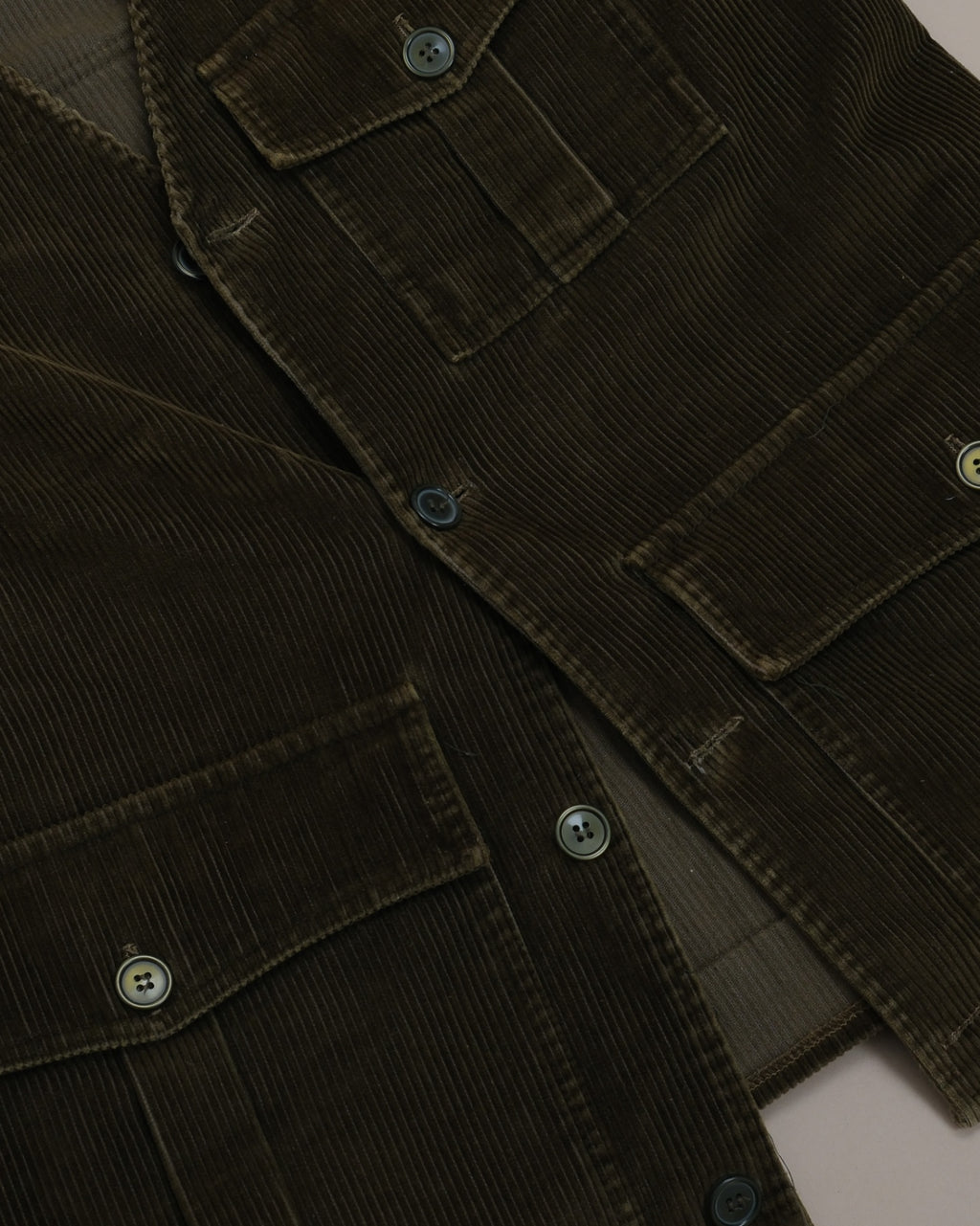 Olive Corduroy Vest