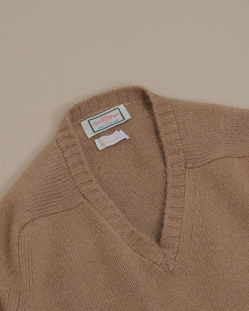 Camelhair V-Neck Sweater