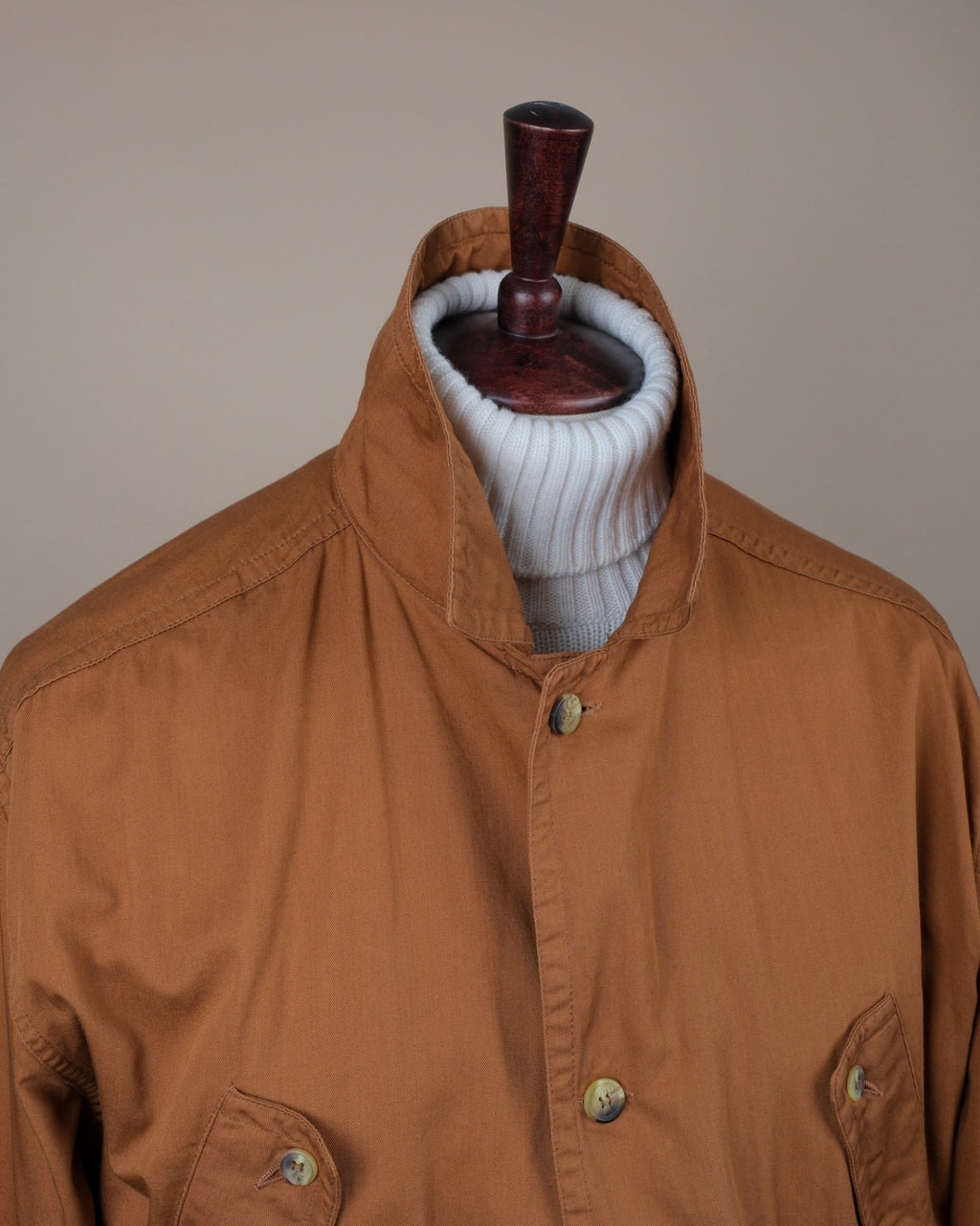 Terracotta Cotton Twill Field Jacket