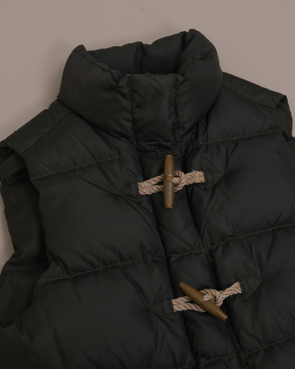 Dark Military Toggle Puffer