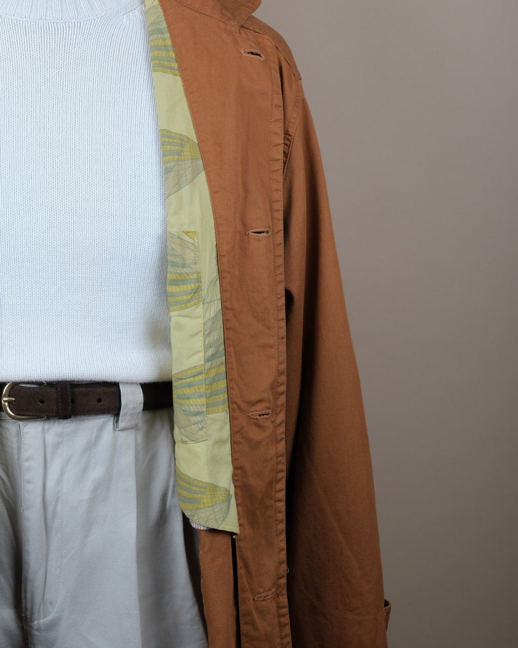 Terracotta Cotton Twill Field Jacket