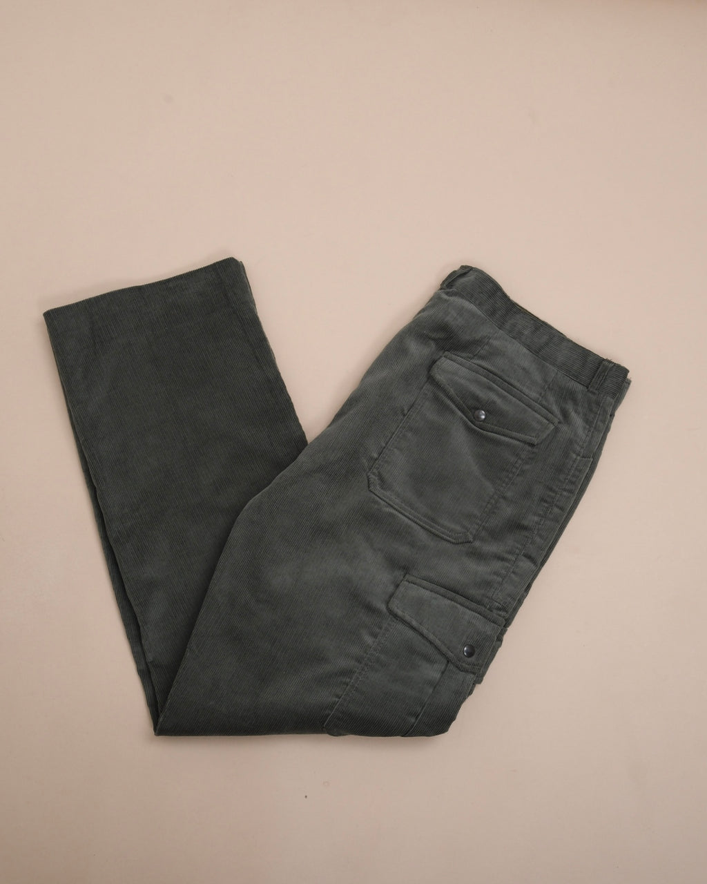 Dark Taupe Corduroy Fatigue Trousers