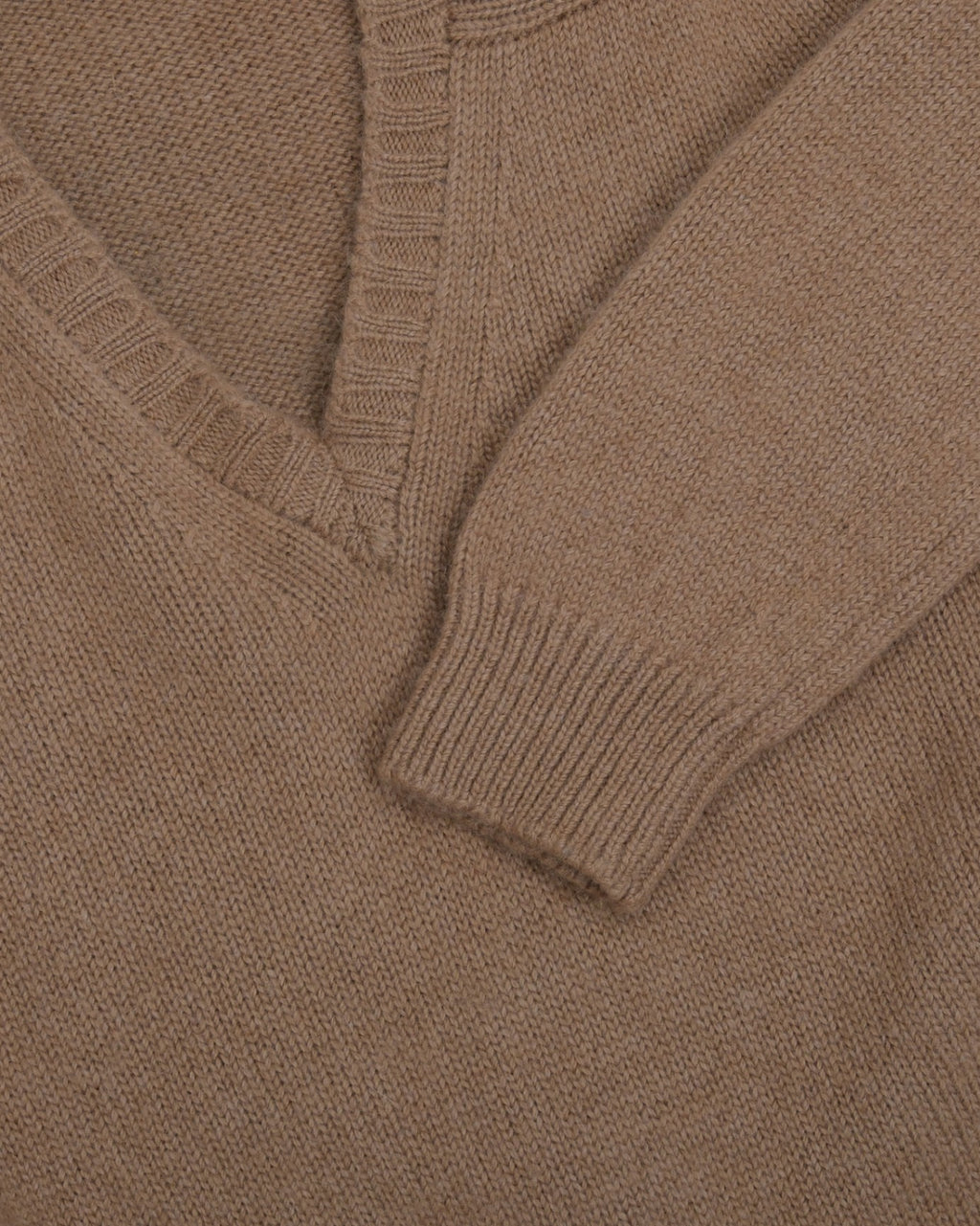 Camelhair V-Neck Sweater