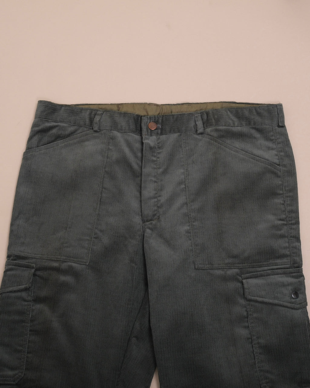 Dark Taupe Corduroy Fatigue Trousers