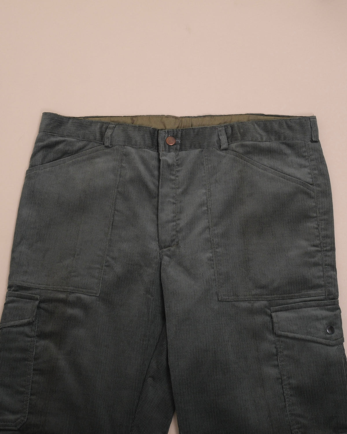 Dark Taupe Corduroy Fatigue Trousers
