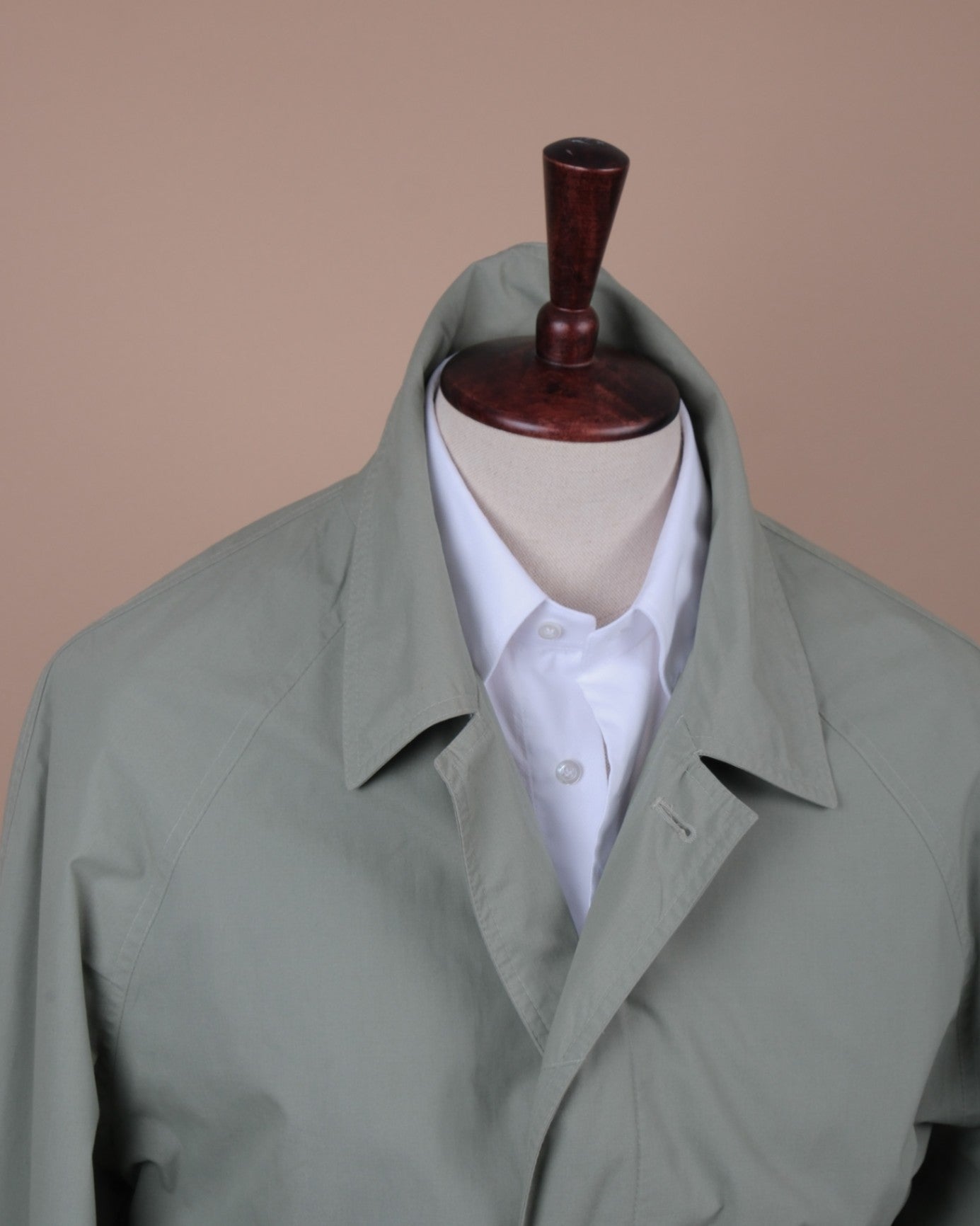 Pale Green Belted Raglan Coat