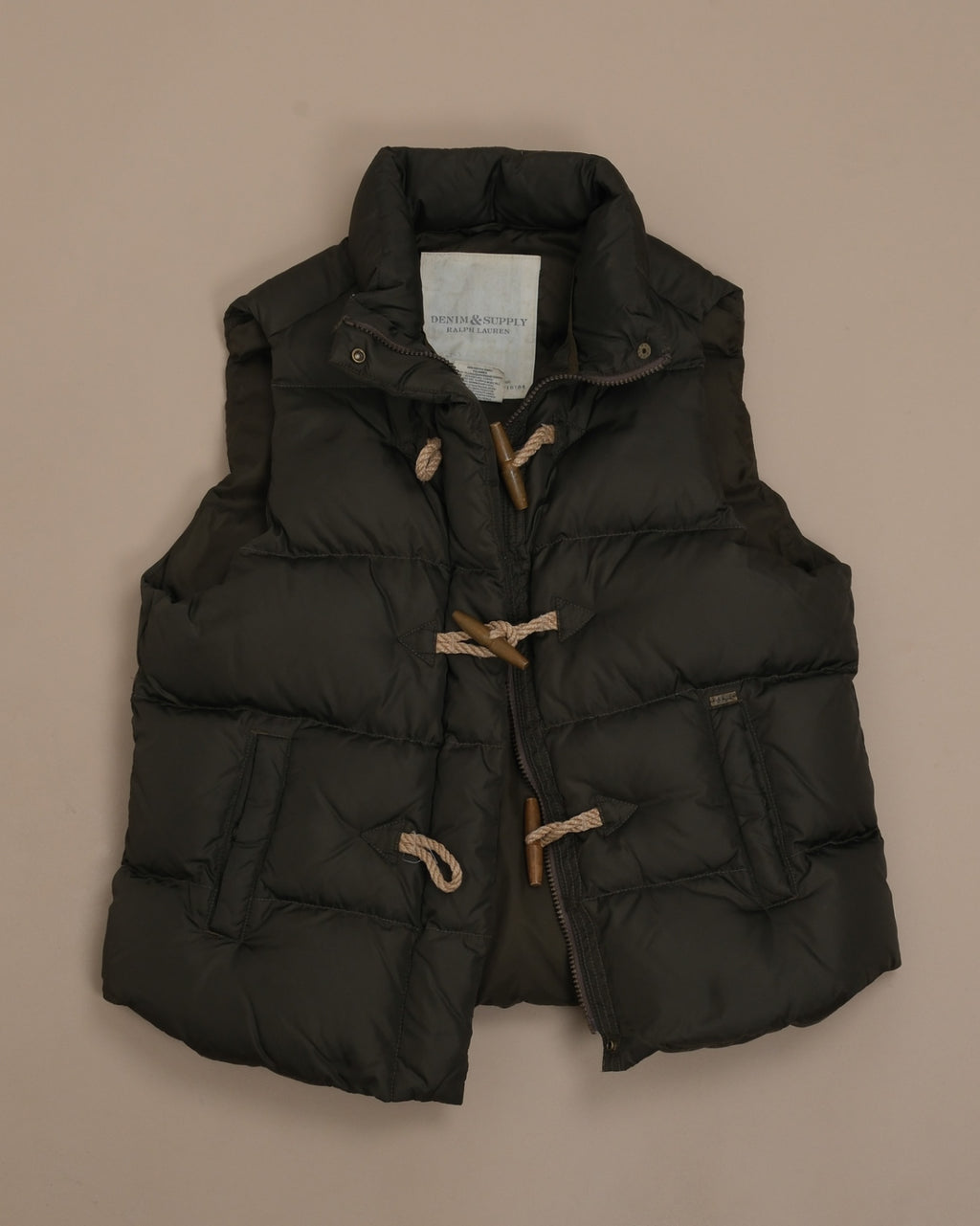 Dark Military Toggle Puffer