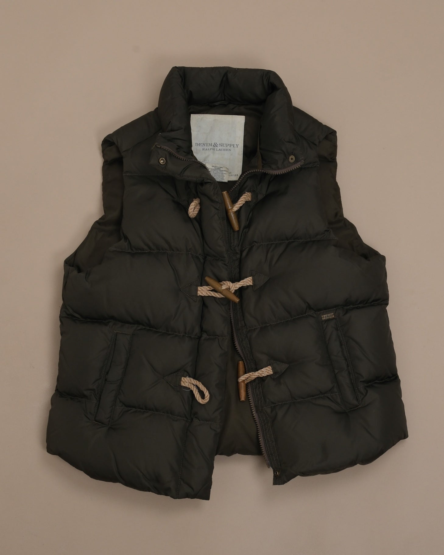 Dark Military Toggle Puffer