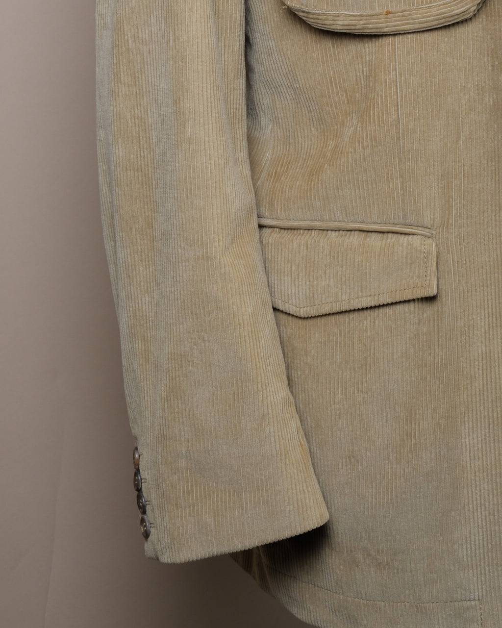 Beige Corduroy Sports Jacket