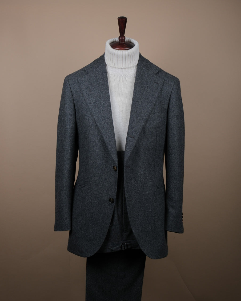 Charcoal VBC. Woollen Flannel Suit