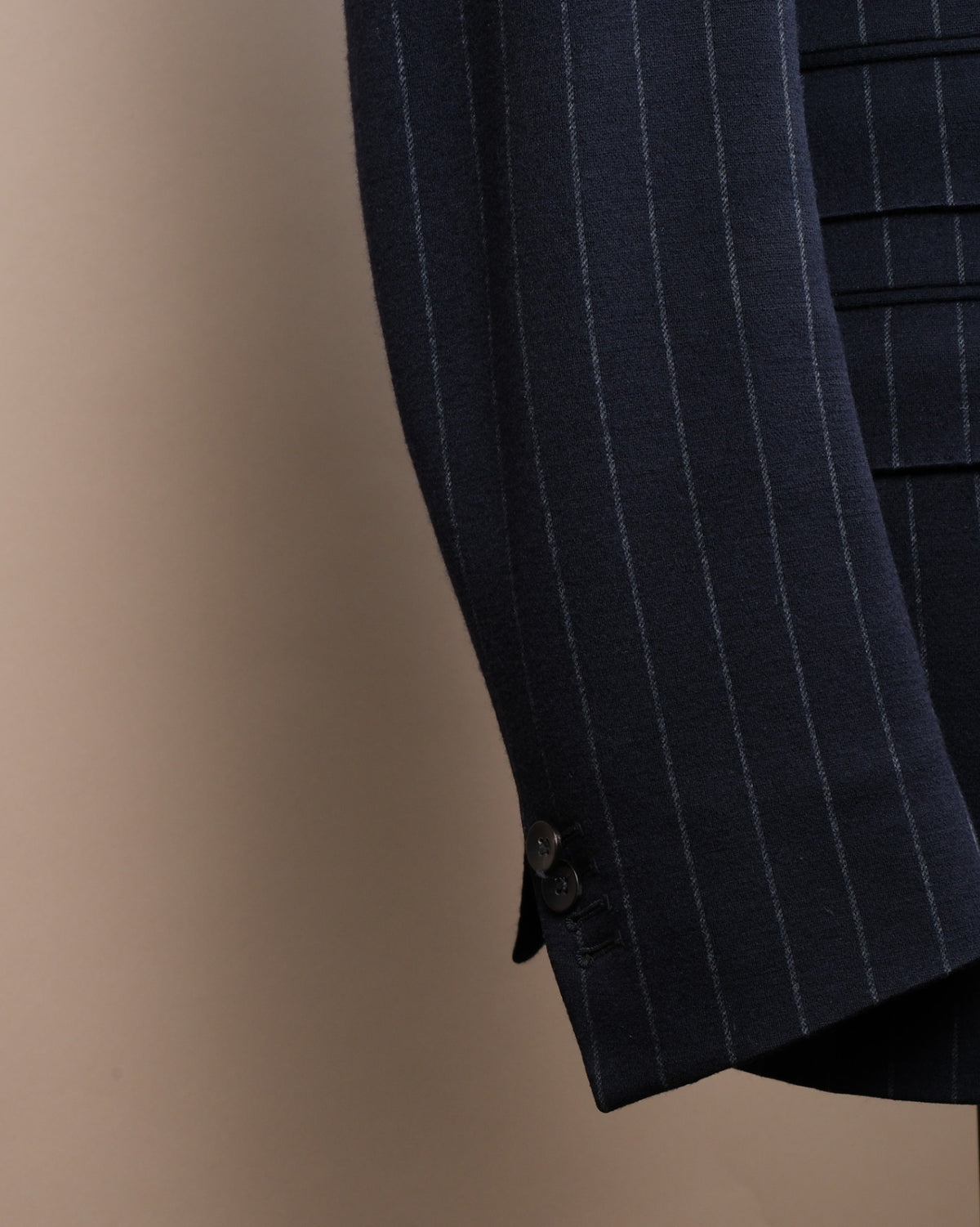 Navy Chalk Stripe Jersey Cloth Suit