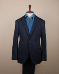 Navy Chalk Stripe Jersey Cloth Suit
