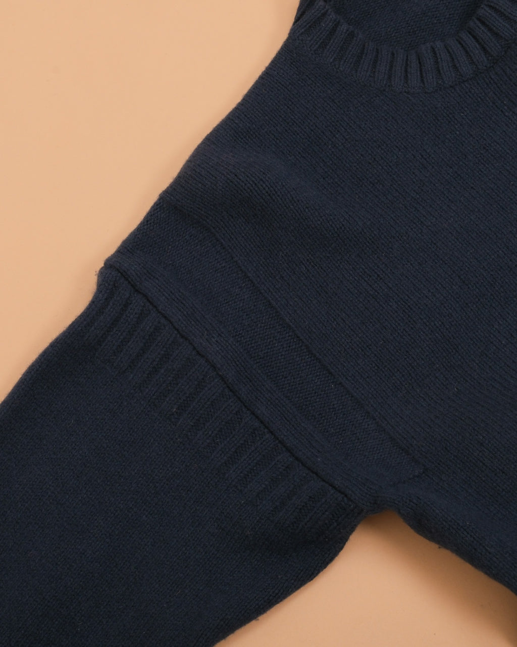 Dark Teal Chunky Wool Crewneck