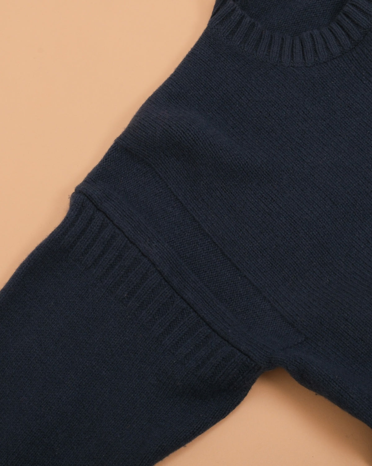 Dark Teal Chunky Wool Crewneck