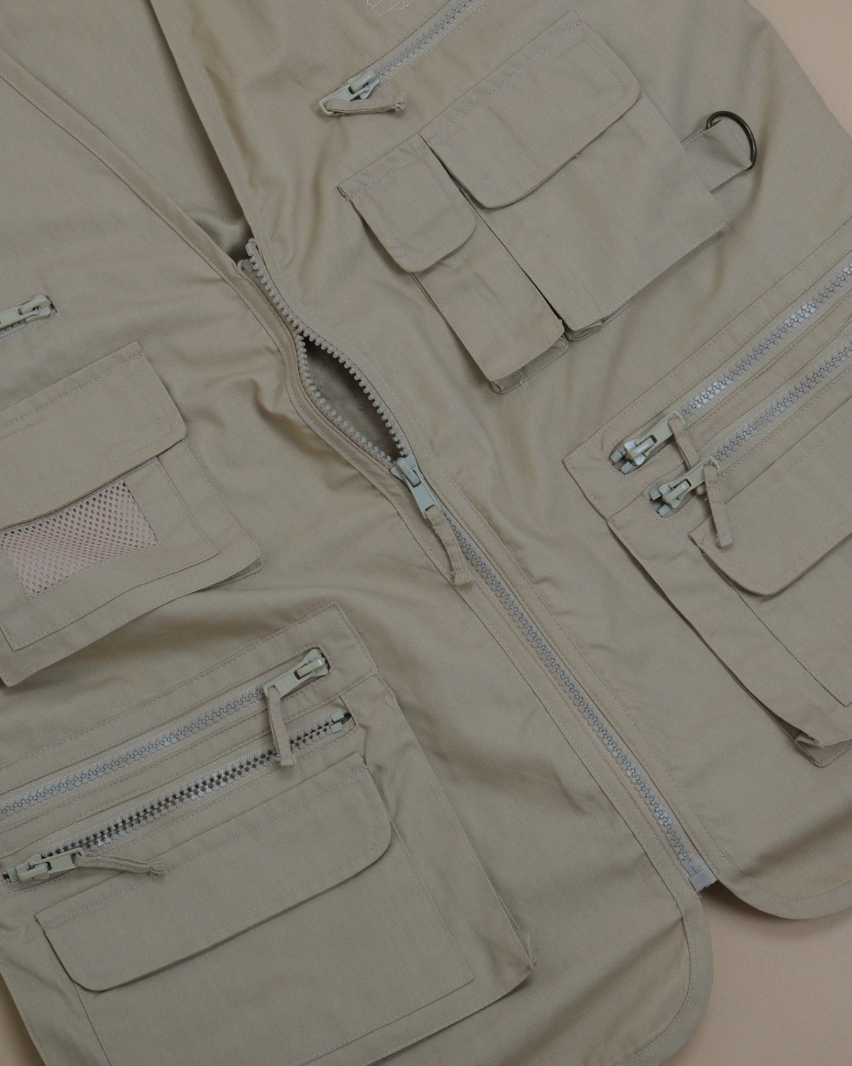 Beige Technical Sportswear Vest