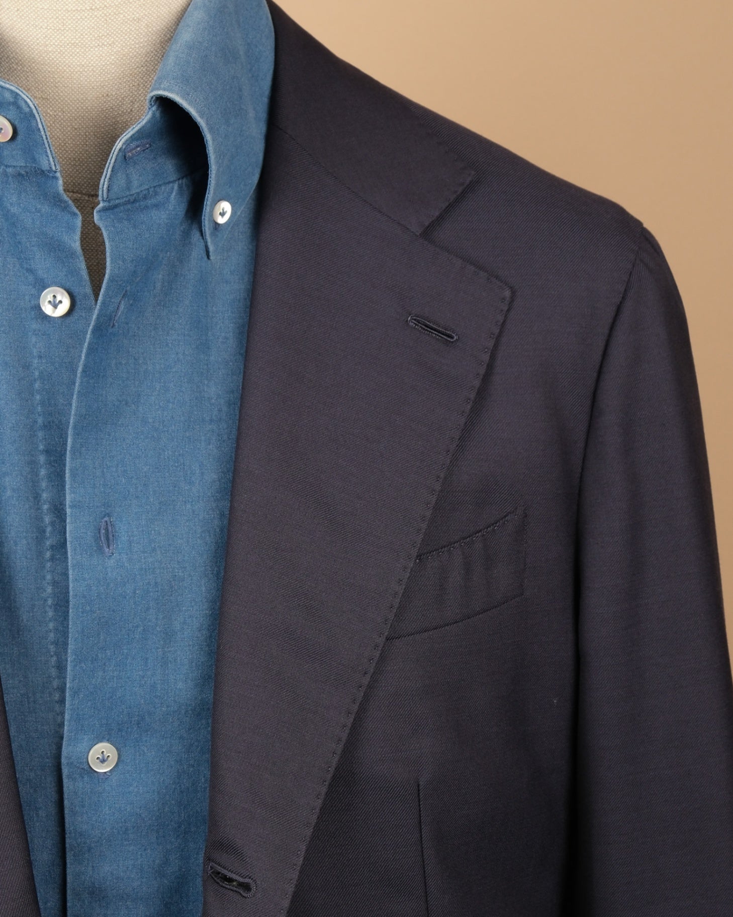 Navy Cavendish Wool Twill Suit