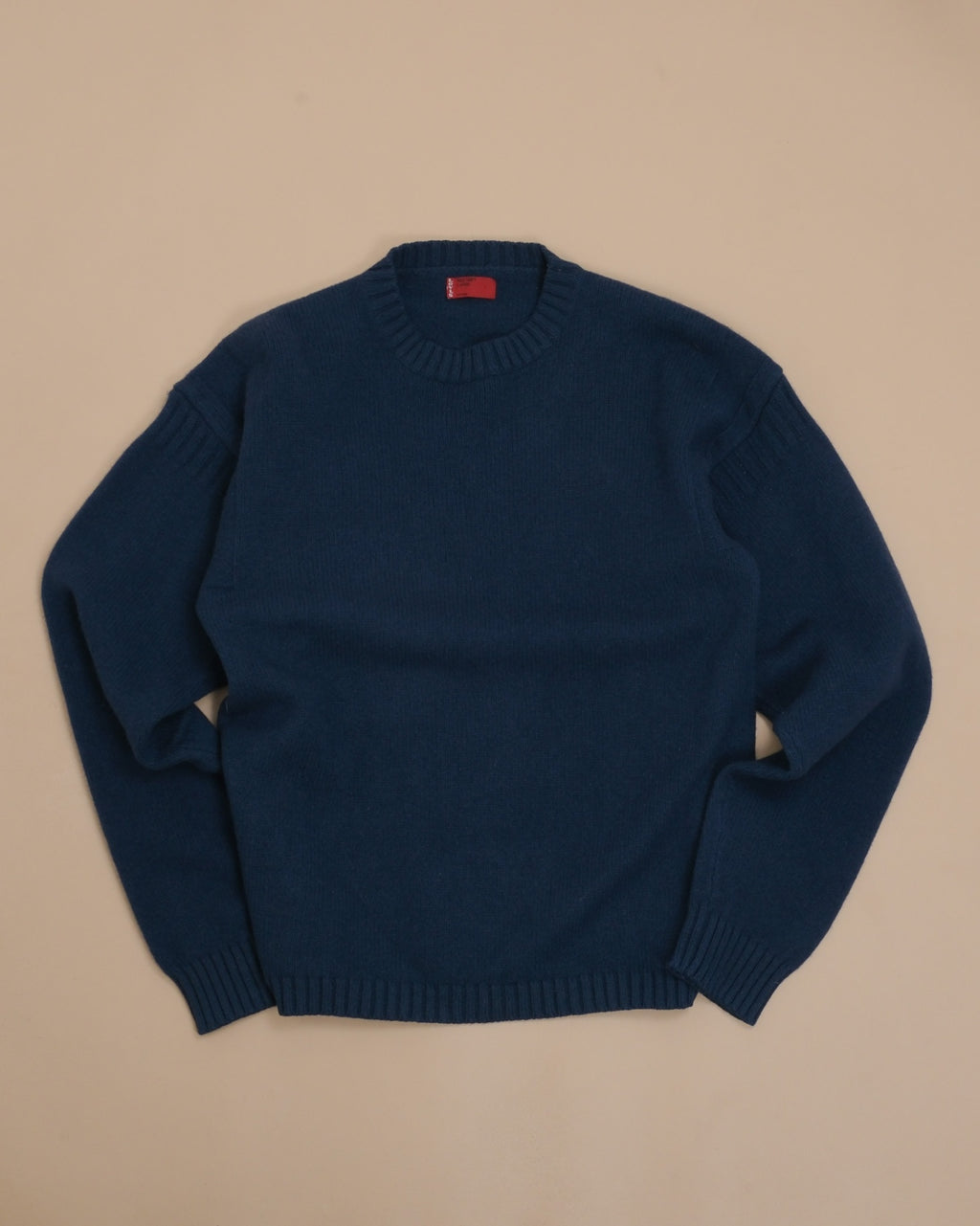Dark Teal Chunky Wool Crewneck