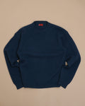 Dark Teal Chunky Wool Crewneck