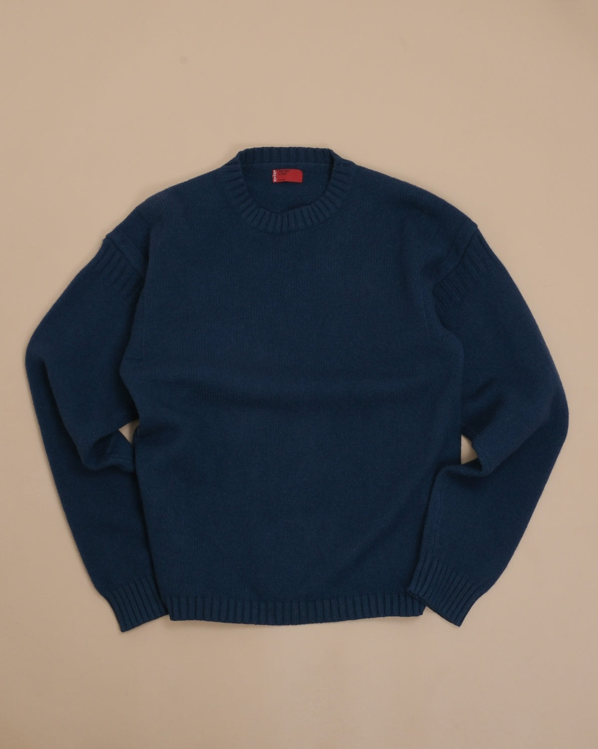Dark Teal Chunky Wool Crewneck