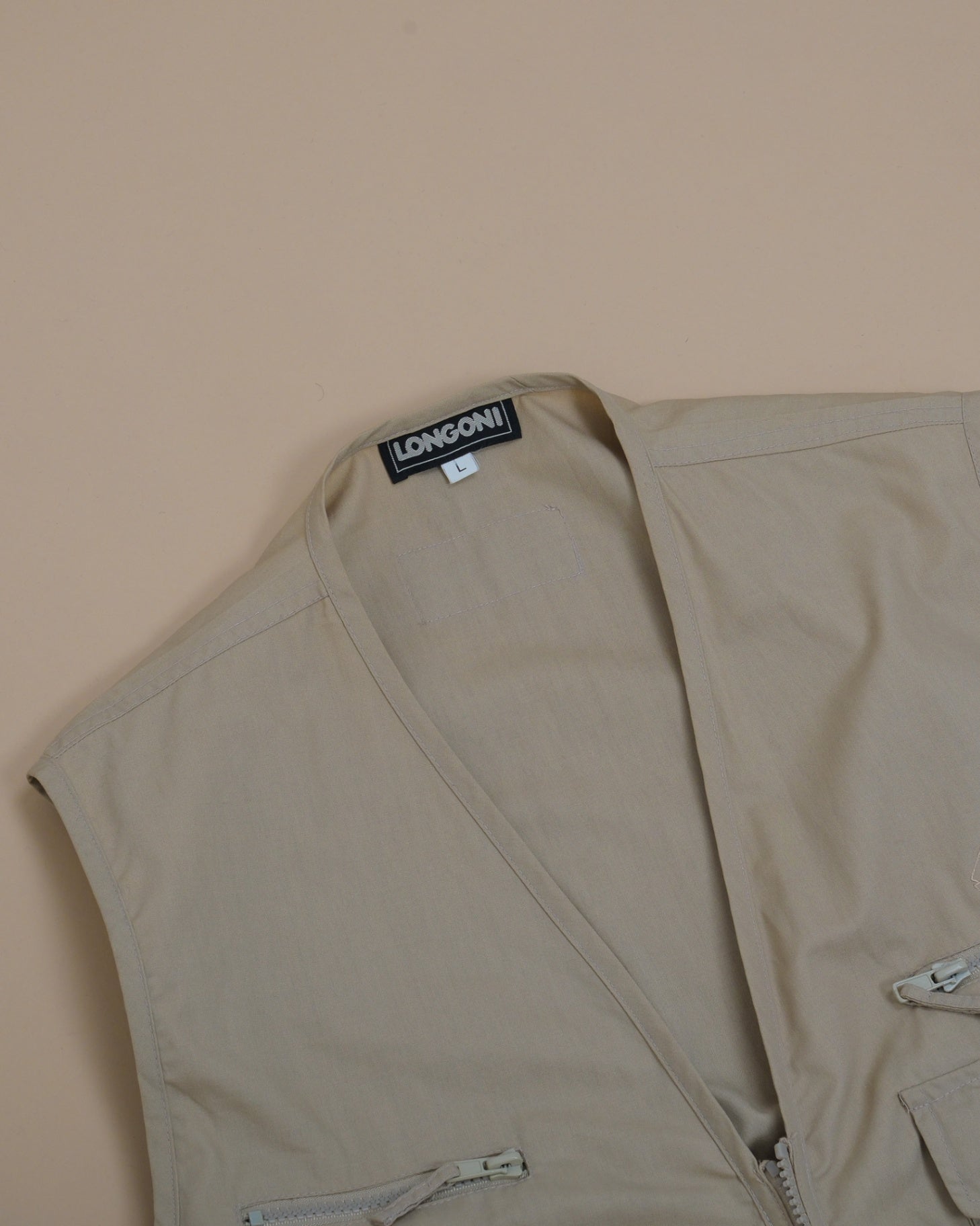 Beige Technical Sportswear Vest