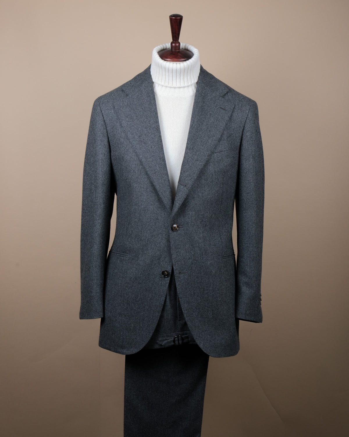 Charcoal VBC. Woollen Flannel Suit