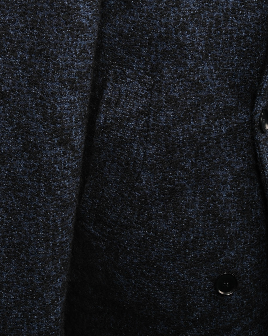 Navy Melange Knitted DB. Peacoat