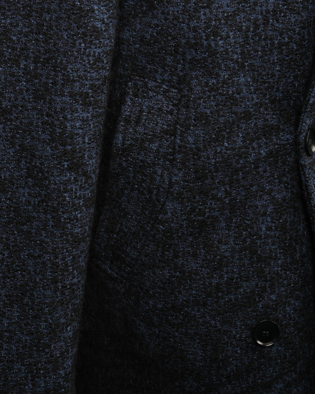 Navy Melange Knitted DB. Peacoat