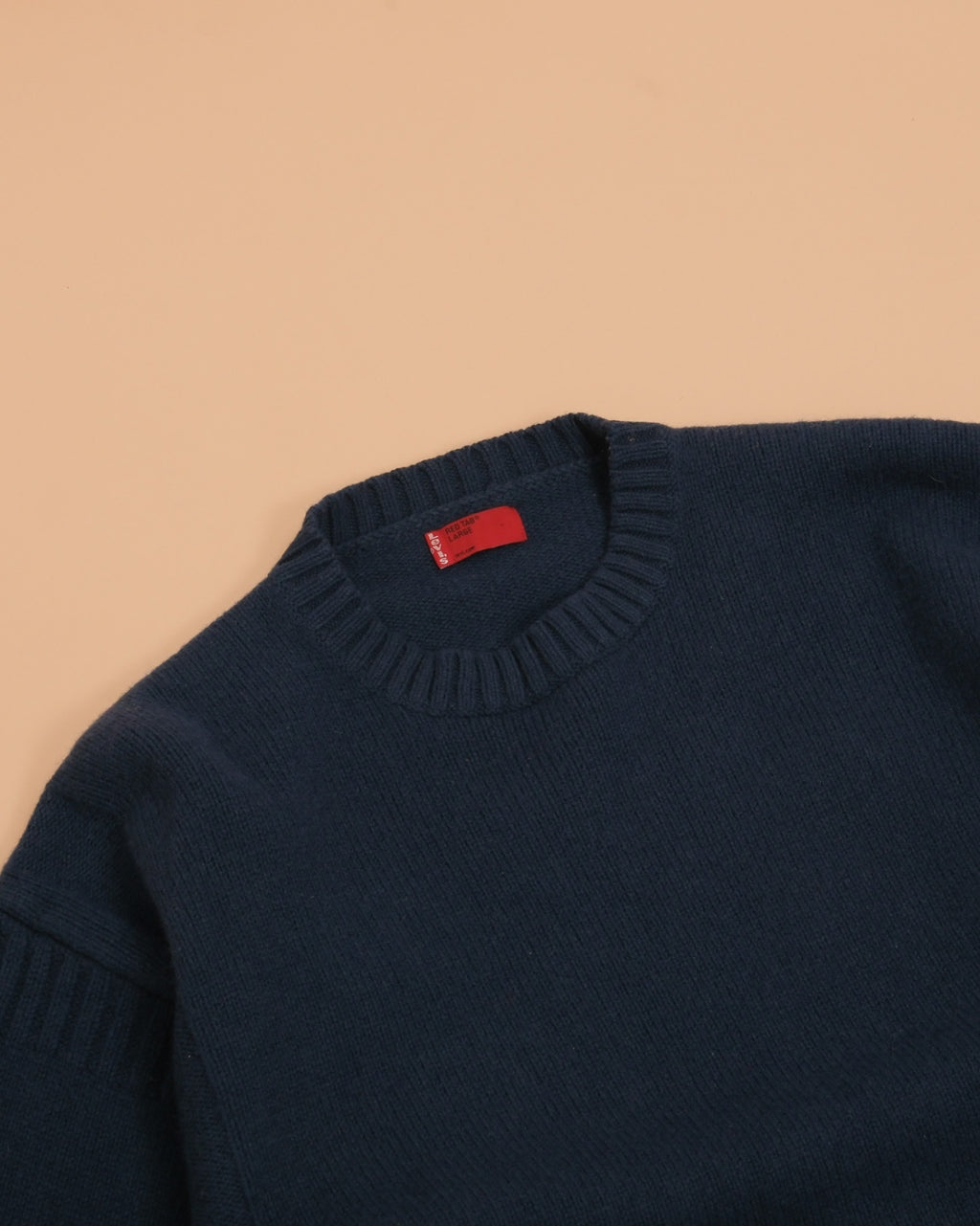 Dark Teal Chunky Wool Crewneck