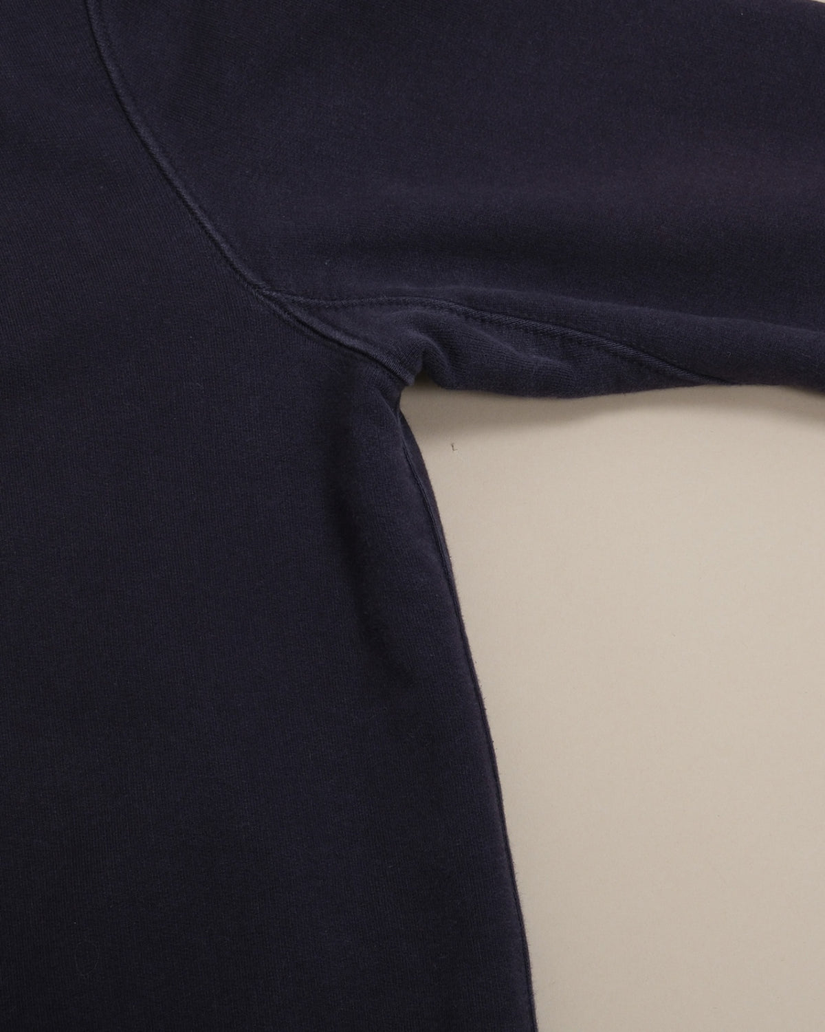 Navy Half-Zip Jersey Sweatshirt
