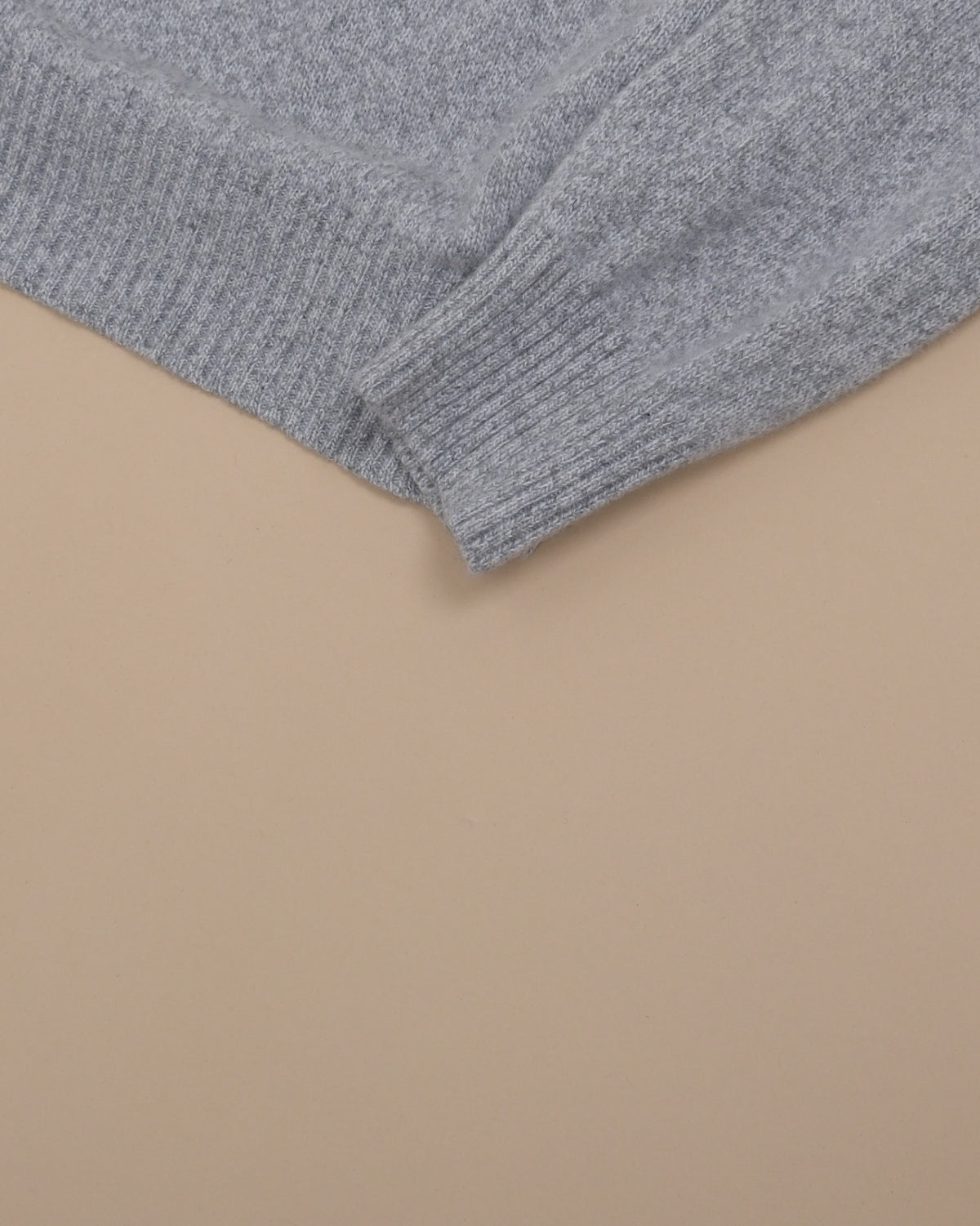 Grey Melange Virgin Wool/Cashmere Rollneck