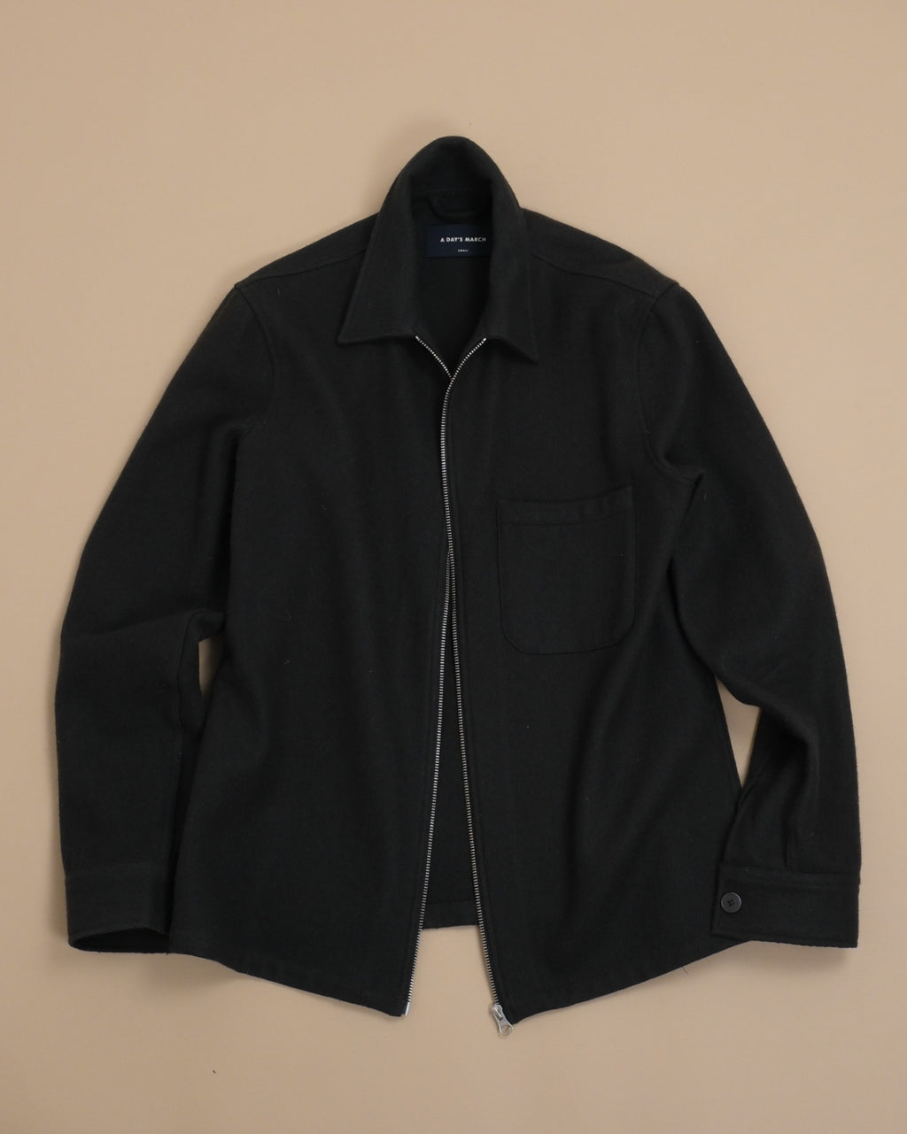 Dark Forest Wool/Nylon Twill Overshirt