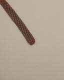 Mocha Suede Braided D-Ring Belt