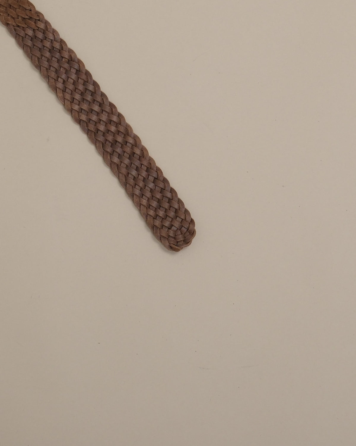 Mocha Suede Braided D-Ring Belt
