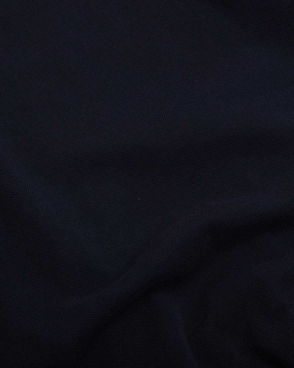 Navy Pique V-Insert Sweatshirt, Made in France