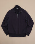 Navy Half-Zip Jersey Sweatshirt