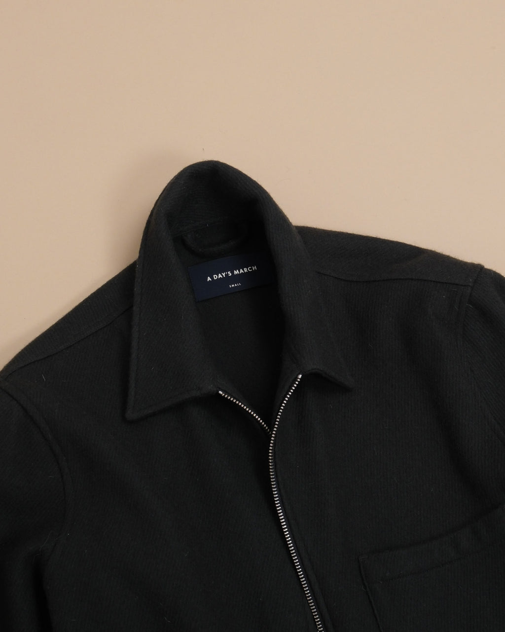 Dark Forest Wool/Nylon Twill Overshirt