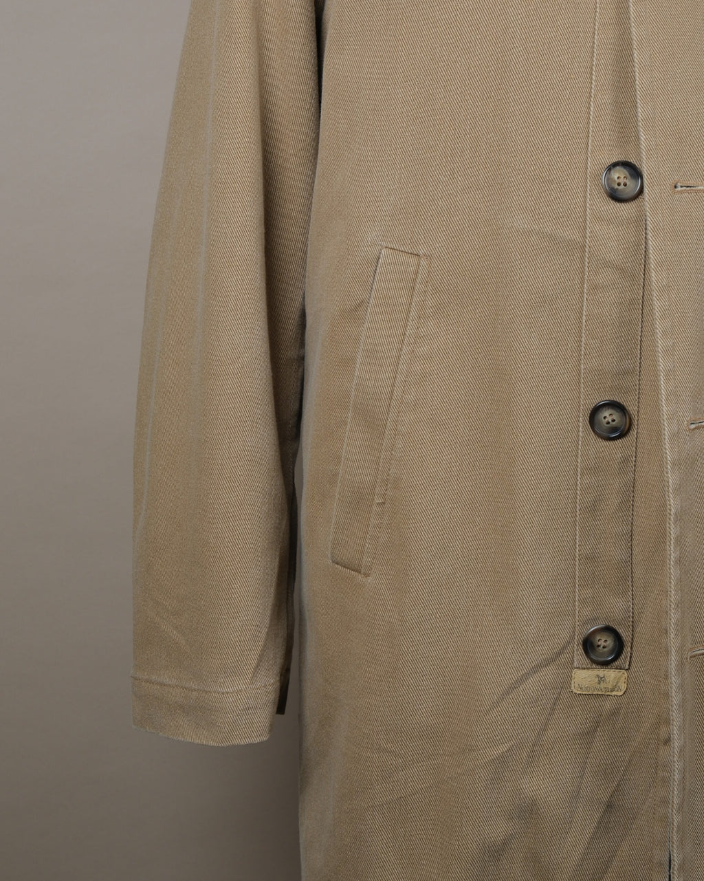 Warm Beige Twill Sporting Coat