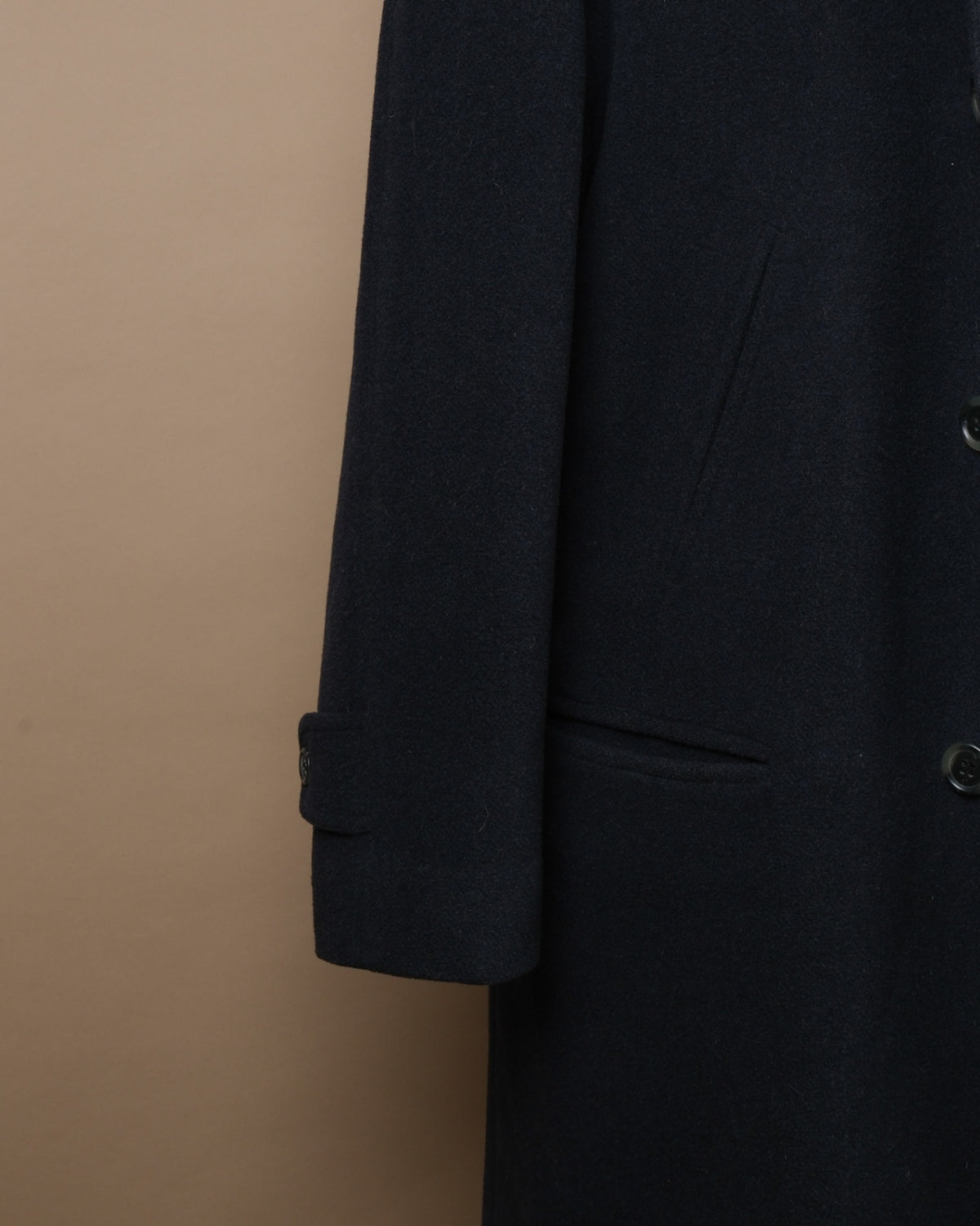 Dark Navy Wool Raglan Jacket