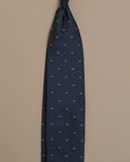 Slate Herringbone Silk Lozenge Tie